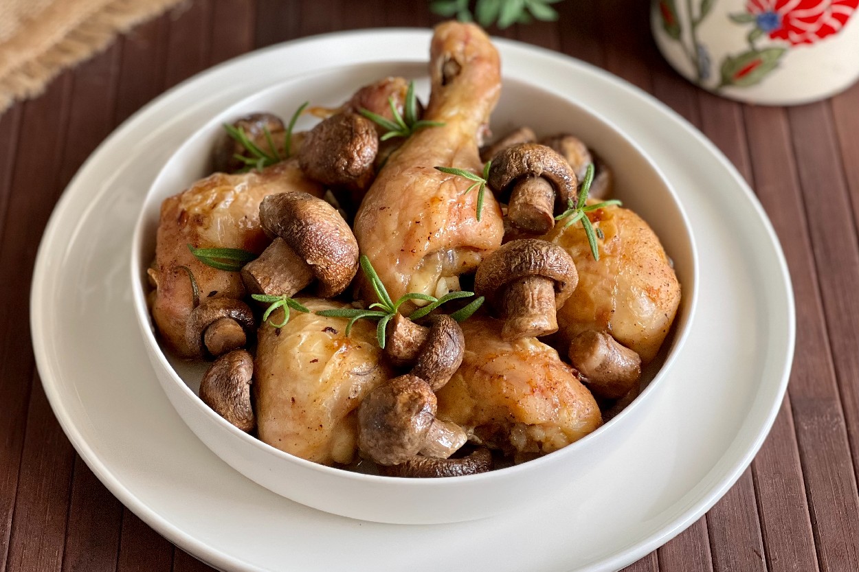Baked Chicken with Mushrooms Recipe