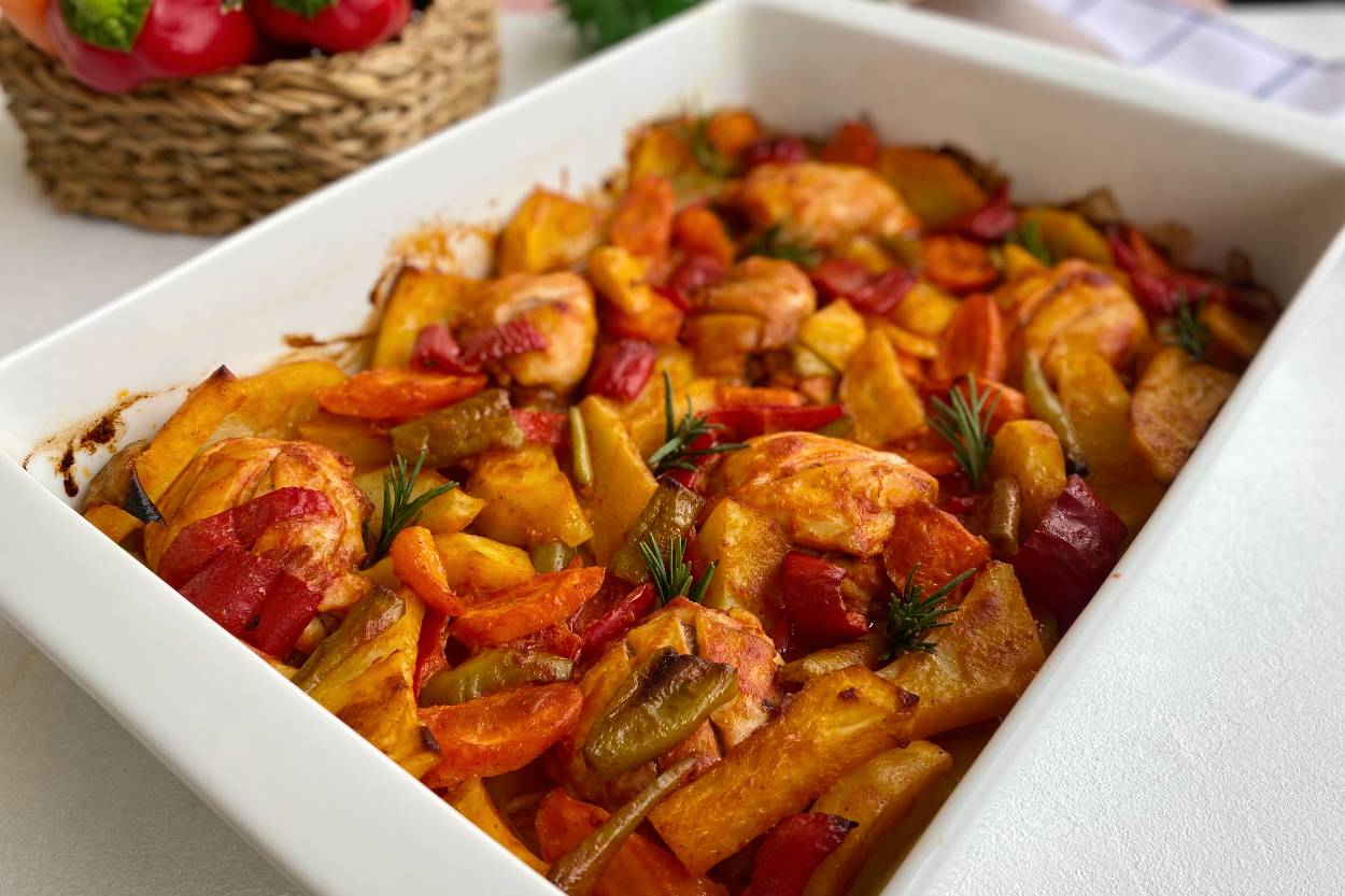  Baked Chicken with Vegetables Recipe