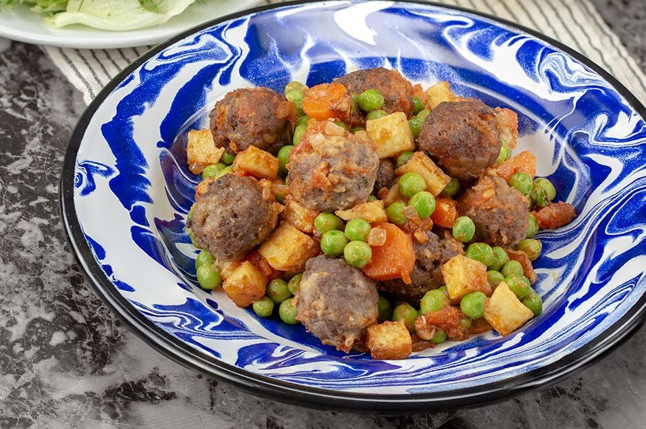 Baked Meatballs with Vegetables Recipe