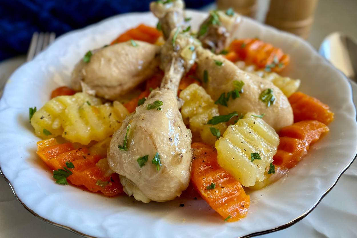 Boiled Chicken with Vegetables Recipe