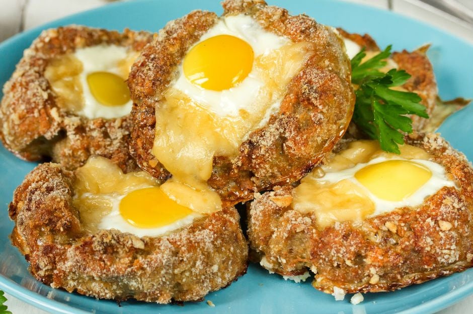Eggs in Meatballs Dish Recipe