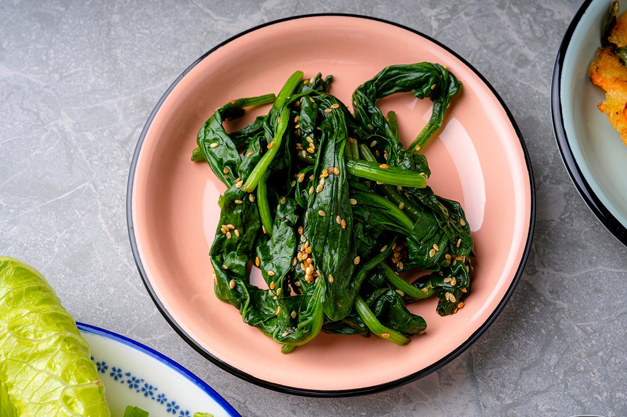 Korean Style Soy Spinach Appetizer (Sigeumchi Namul) Recipe