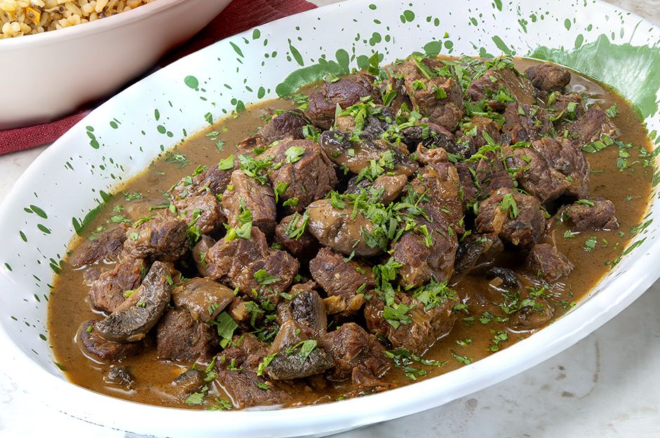 Pressure Cooker Meat with Mushrooms Recipe
